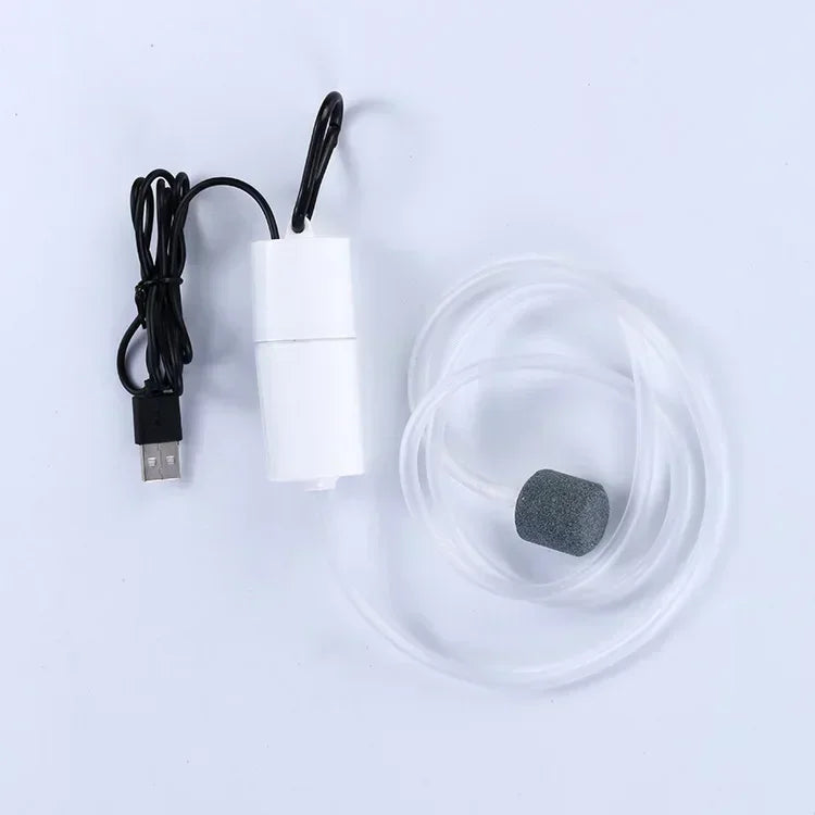 Portable USB Aquarium Air Pump – Silent Mini Fish Tank Aerator