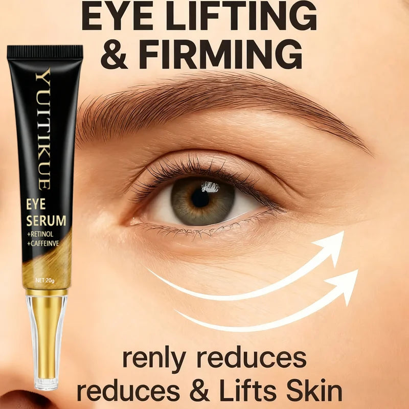 YUITIKUE Caffeine Eye Cream 20g - Fast-Acting Firming & Lifting, Energizes Eye Area, Day & Night Use, Reduces Puffiness Peaceful Pleasures Health and Wellness