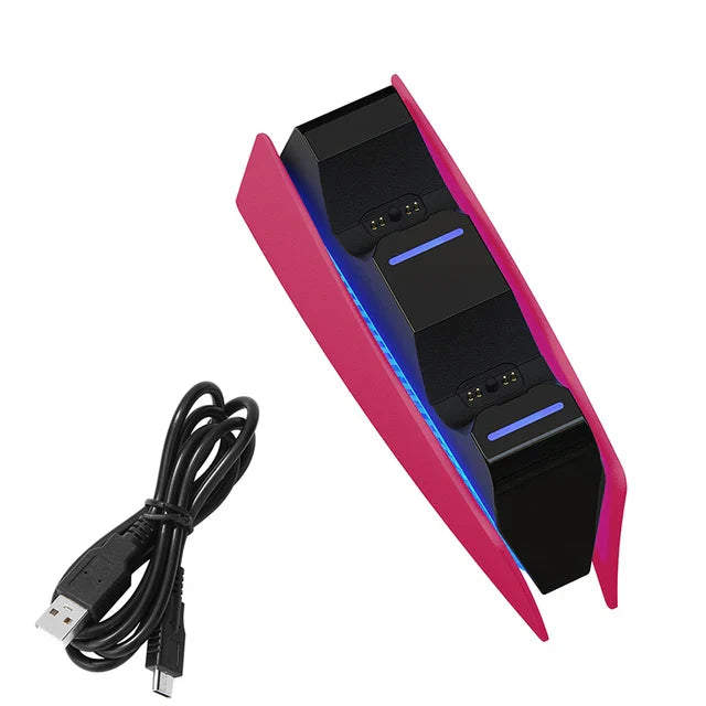 PS5 DualSense Dual Charging Dock – USB-C Contact Charger Stand