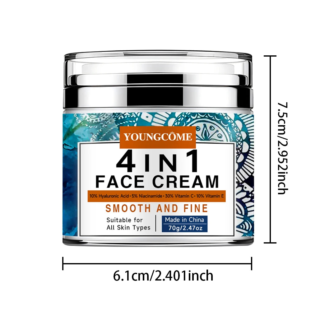 YOUNGCOME 4-in-1 Retinol Face Cream – Anti-Aging & Moisturizing Anti-Aging Face Cream Peaceful Pleasures Health and Wellness 70G