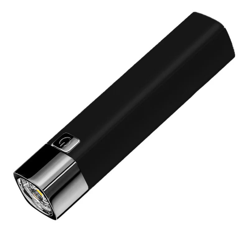 Mini USB Rechargeable Flashlight – Portable Hiking EDC Torch Rechargeable Flashlight Peaceful Pleasures Health and Wellness Warm White 18650
