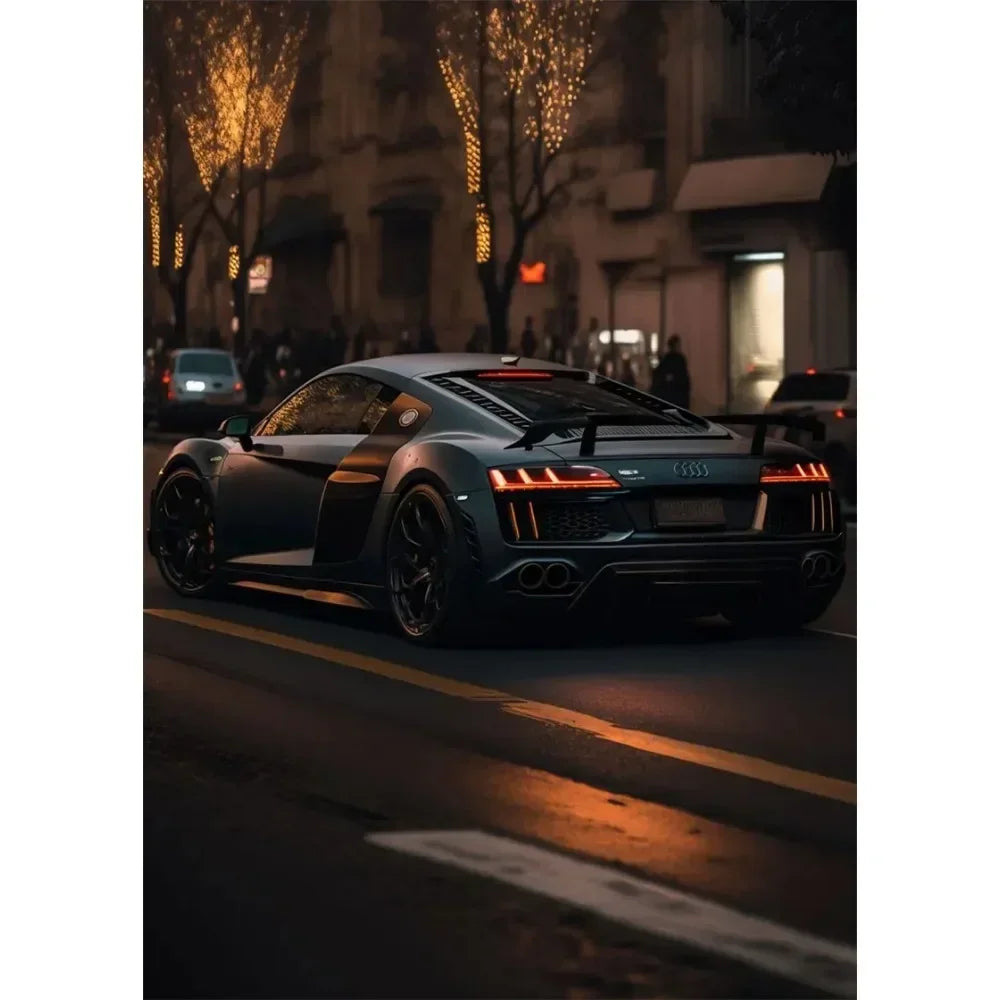 Nordic Supercar Canvas Wall Art | Racing Poster for Garage & Home Canvas Wall Art Peaceful Pleasures Health and Wellness 20 20x30cm Unframed