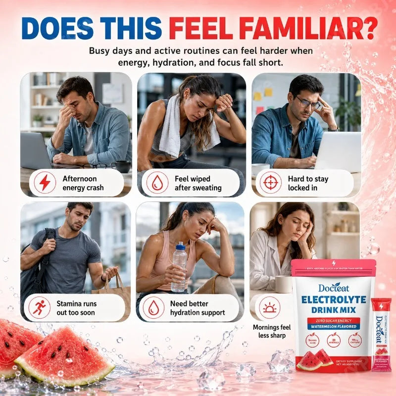 Zero Sugar Electrolyte Drink Mix Watermelon | 15 Sticks