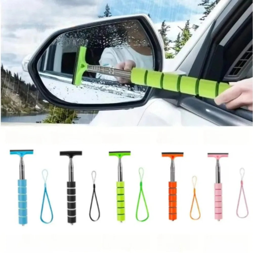 Retractable Car Squeegee | Mirror & Window Cleaning Tool