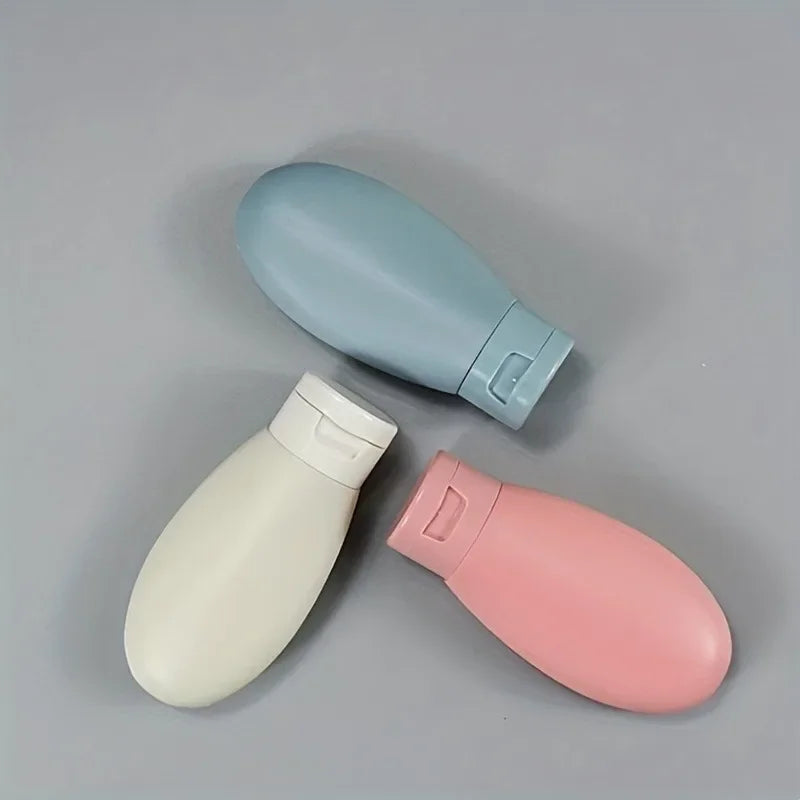 3pcs 1set Travel Refillable Cosmetic Containers 60ML Travel Bottles Set Mini Squeeze Bottles for Toiletries Shampoo Conditioner Peaceful Pleasures Health and Wellness