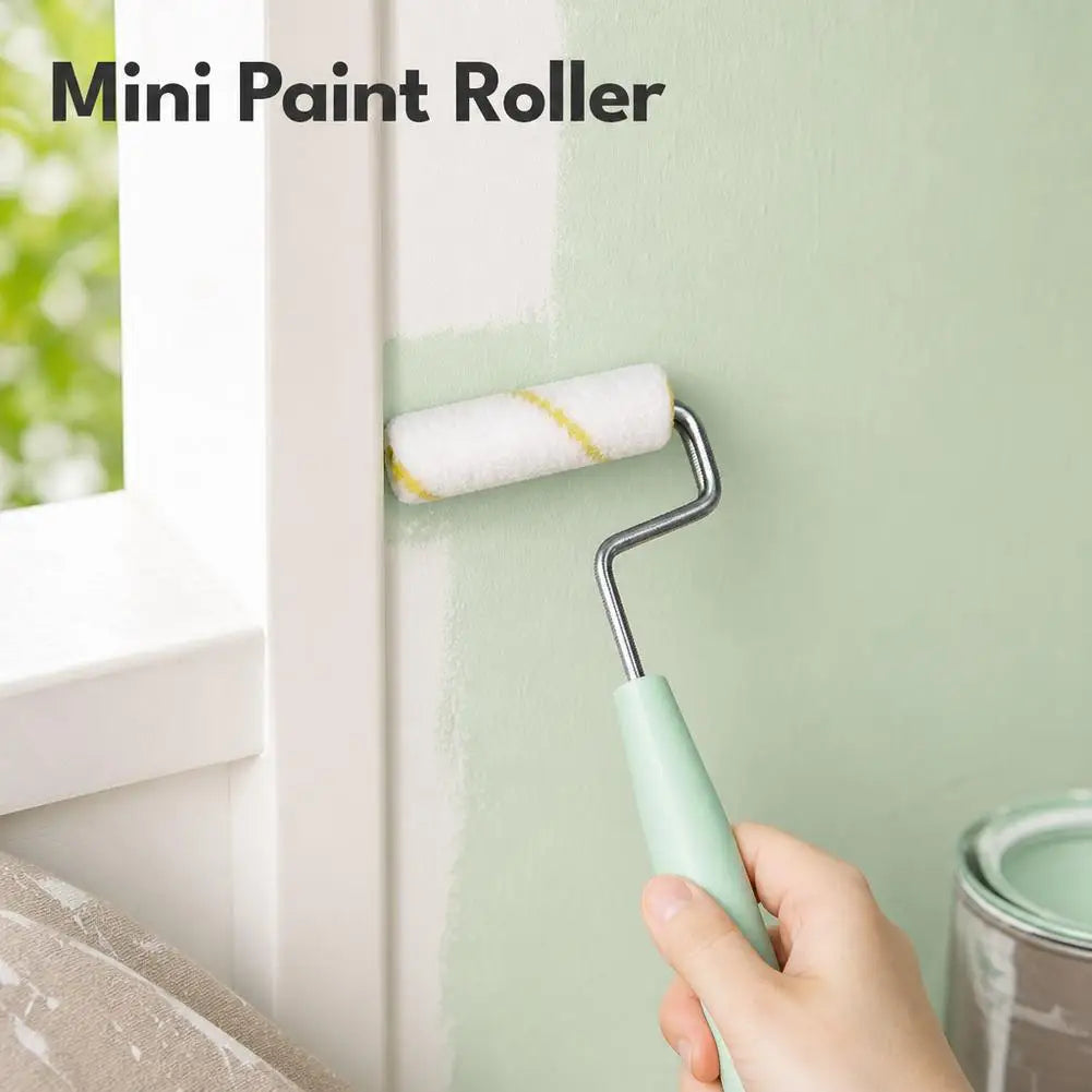 11-Piece Mini Paint Roller Set for Trim, Cabinets & Touch-Ups