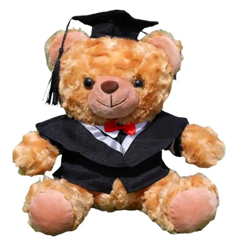 Graduation Plush Bear with Cap & Gown | 10.6" Stuffed Toy Graduation Plush Bear Peaceful Pleasures Health and Wellness