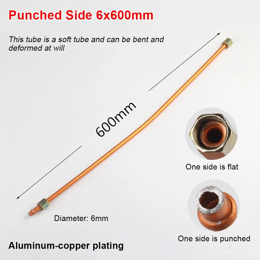 Aluminum Copper-Plated Air Compressor Exhaust Tube 200–800mm