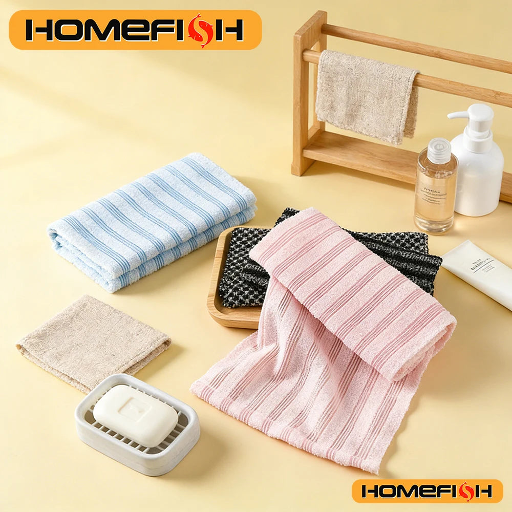Nylon Bath Exfoliating Towel & Back Scrub Brush – Shower Sponge Body Scrubber for Bathroom Daily Use Peaceful Pleasures Health and Wellness