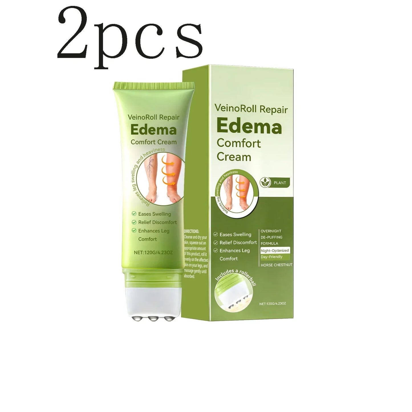 Daily Leg Care Roller Massage Cream – Moisturizing & Comforting