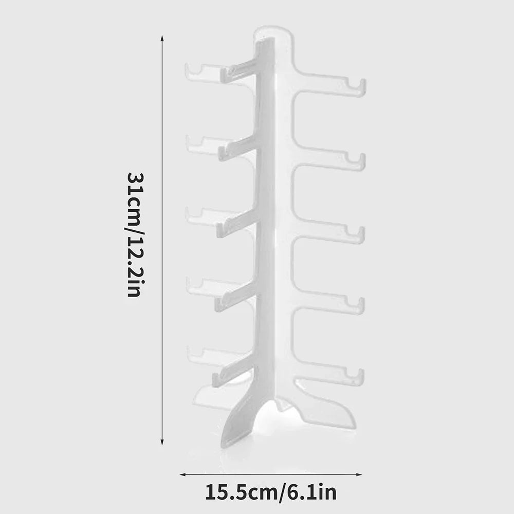 5-Slot Eyeglasses & Sunglasses Storage Display Stand Rack