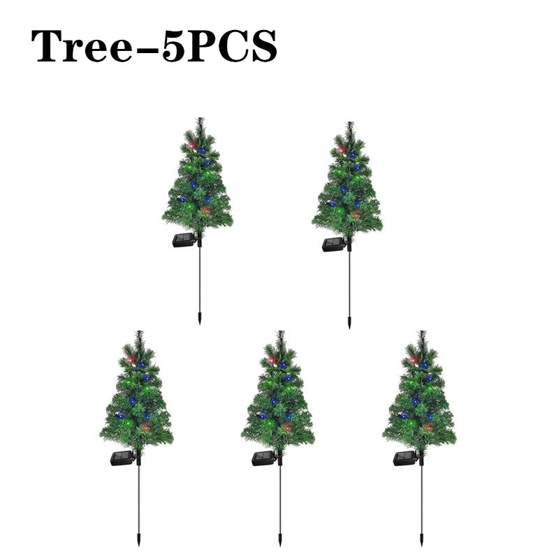 Solar Christmas Tree Lights IP65 Waterproof Outdoor Garden