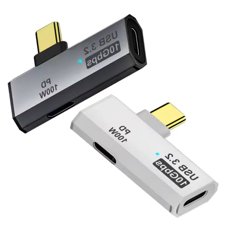 New arrive 2 in 1 Type C OTG Adapter USB C Male to USB-C Female USB 3.2 Splitter 100W PD Fast Charging for Laptop Tablet Peaceful Pleasures Health and Wellness