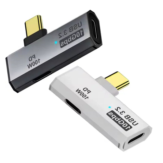 New arrive 2 in 1 Type C OTG Adapter USB C Male to USB-C Female USB 3.2 Splitter 100W PD Fast Charging for Laptop Tablet Peaceful Pleasures Health and Wellness