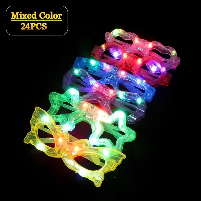 LED Glow in the Dark Glasses Bulk – Party Favors Kids & Adults