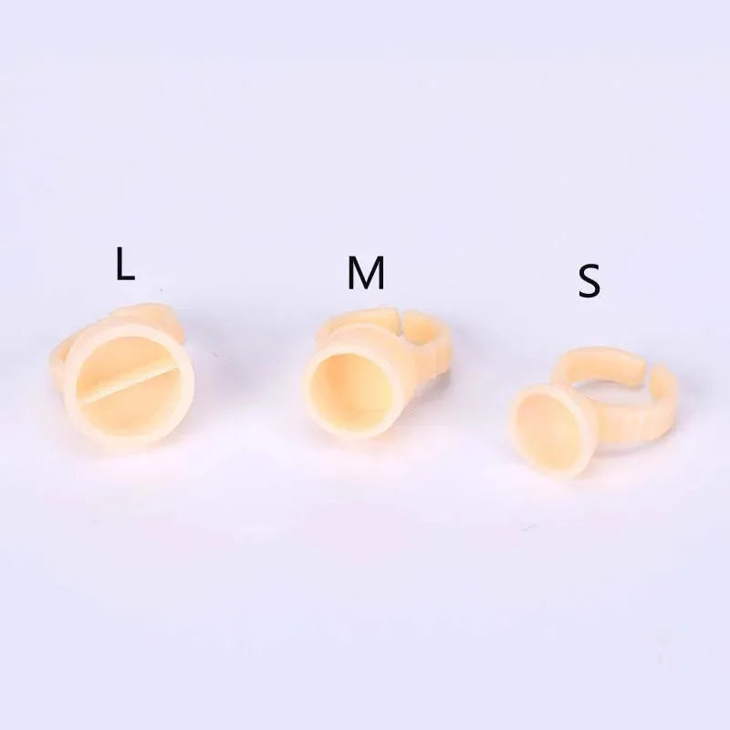 100pc Disposable Silicone Ink Rings for Microblading & PMU