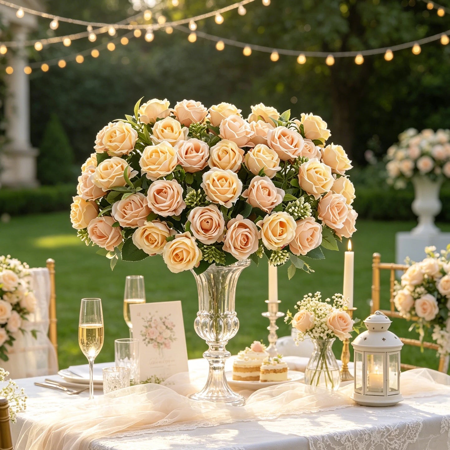 Artificial Silk Rose Bouquet | Wedding & Home Décor Flowers