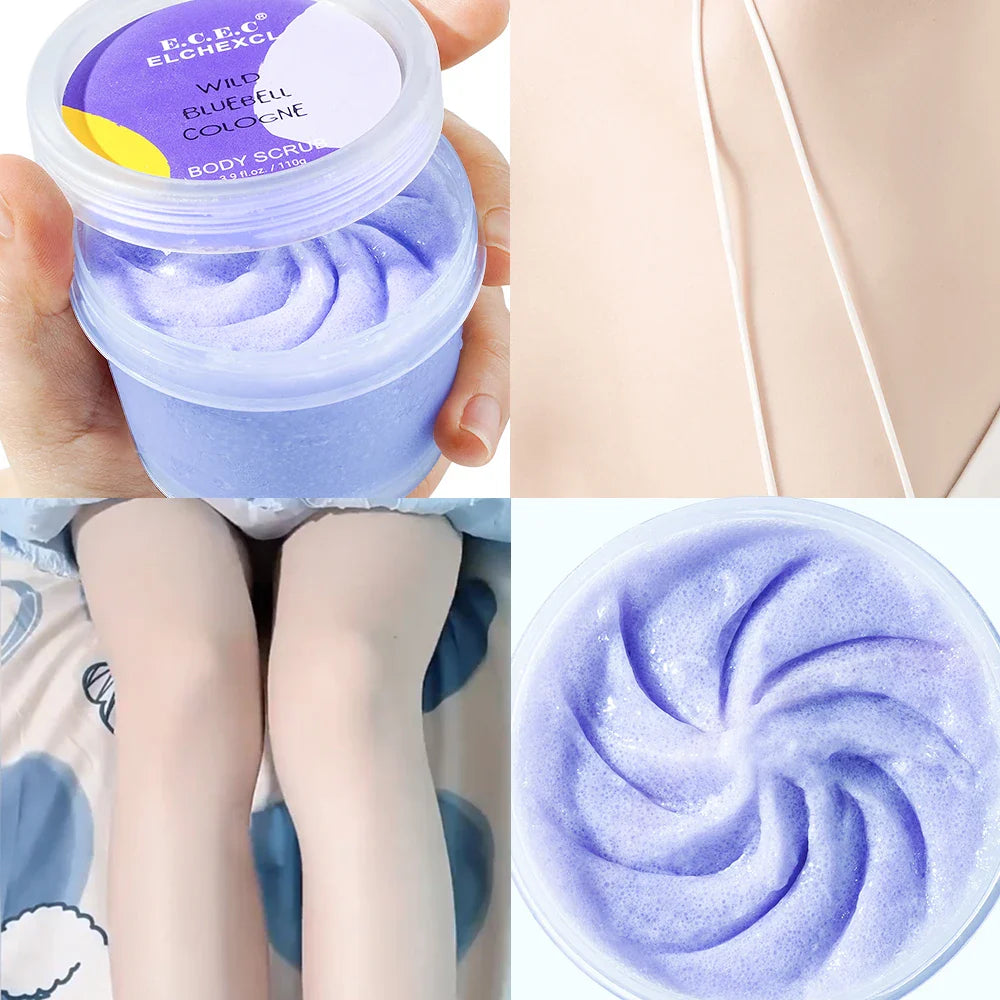 Amino Acid Blue Sugar Body Scrub – Exfoliating & Hydrating