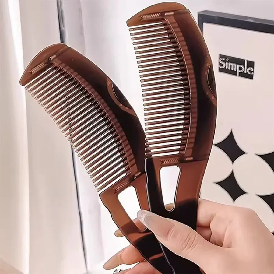 Self-Cleaning Scalp Massage Comb | Anti-Static Hair Detangler Scalp Massage Comb Peaceful Pleasures Health and Wellness