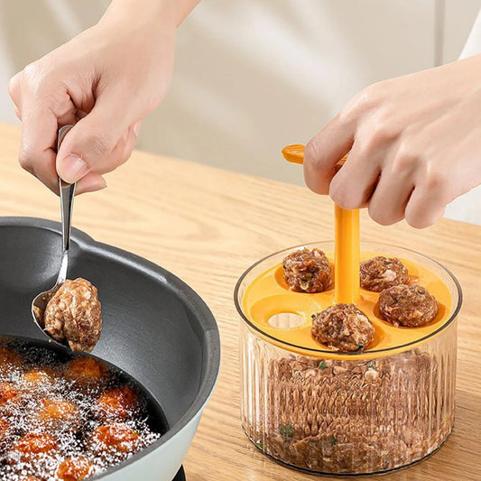 Translucent Meatball Maker Taiwanese Meatballs Press Mold Minced Meat Storage Container Household Fried Meatball Making Peaceful Pleasures Health and Wellness