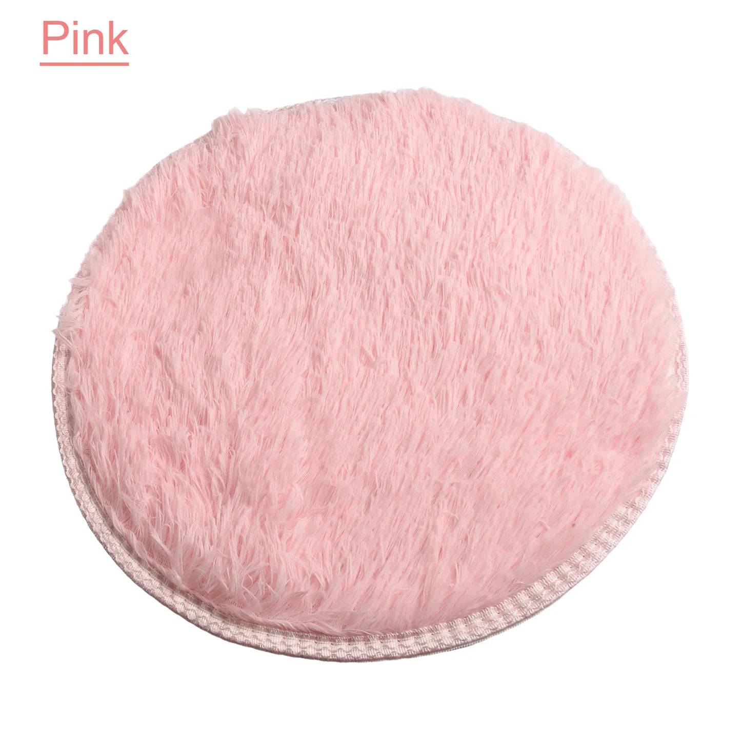 1X Circle Round Shaggy Rug Living Room Bedroom Carpet Floor Mat