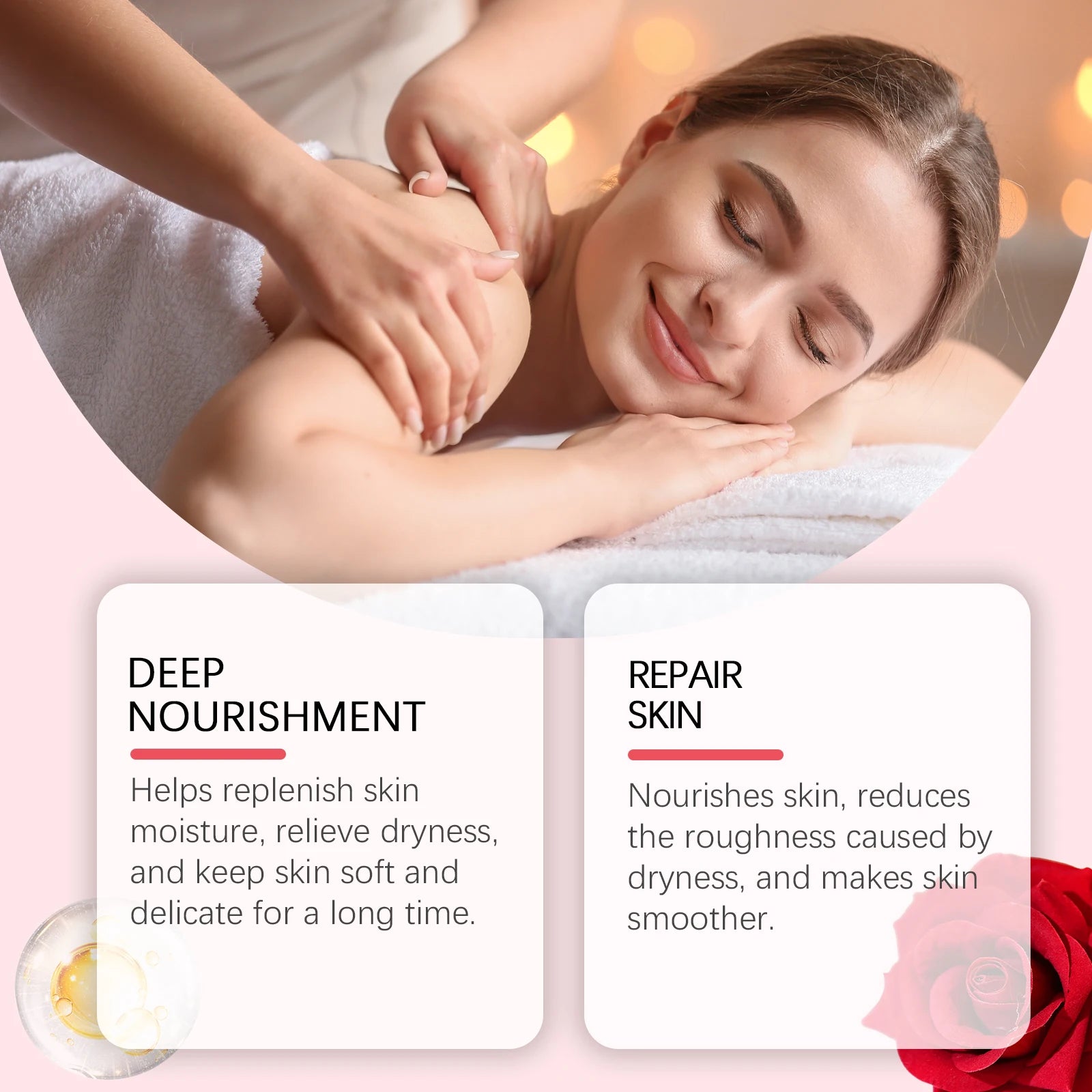 Rose & Vitamin C Body Oil – Deep Moisturizing Skin Softener Peaceful Pleasures Health and Wellness