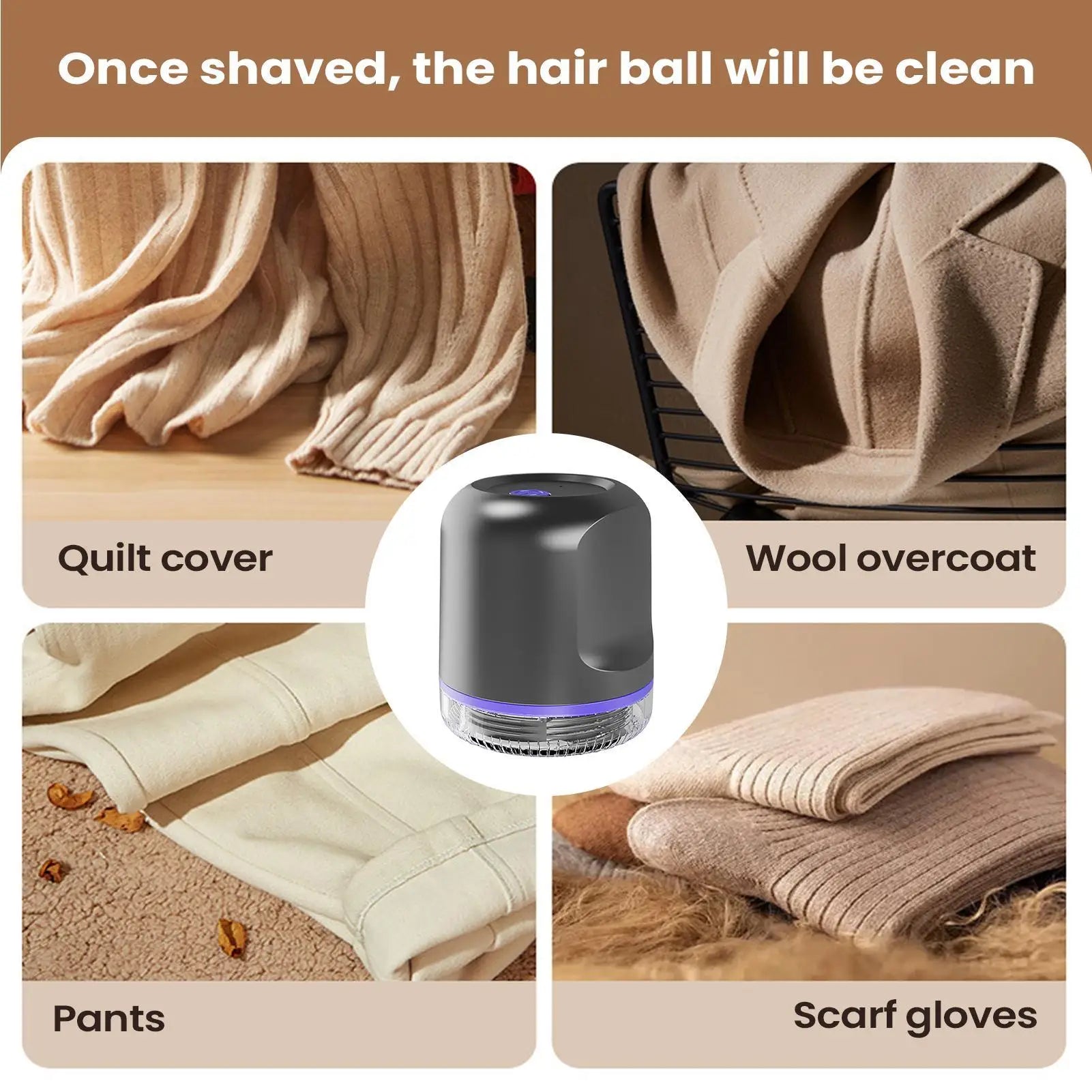 Rechargeable Fabric Shaver & Lint Remover – Clothes & Couch Fabric Shaver Peaceful Pleasures Health and Wellness