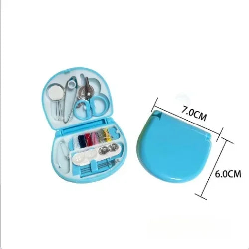 Portable Handheld Sewing Kit – Mini Travel Machine & Tools Travel Sewing Kit Peaceful Pleasures Health and Wellness Blue