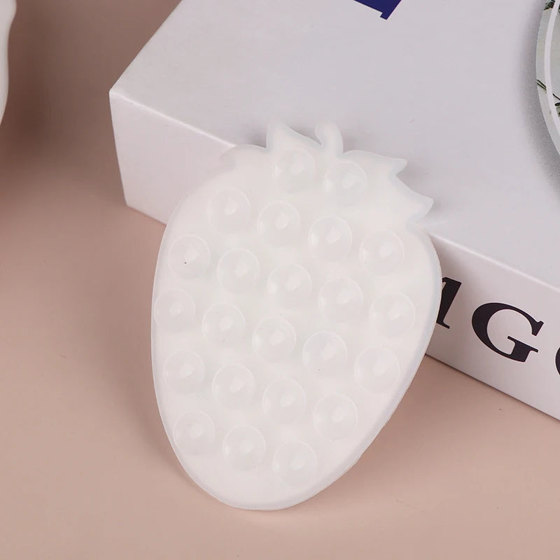 Strawberry Suction Cup Phone Holder – Car & Desk Stand
