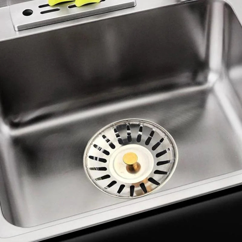 80mm Kitchen Sink Strainer Basket – 2-in-1 Filter & Stopper