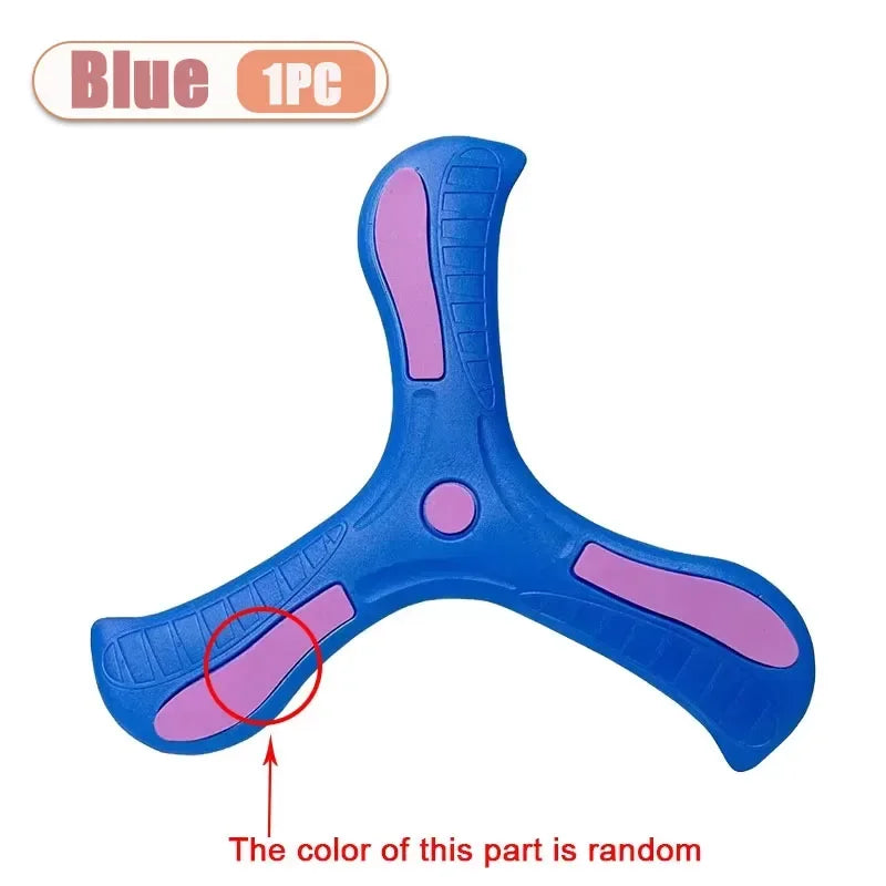 Tri-Blade Foam Boomerang for Kids – Safe Outdoor Flying Disc