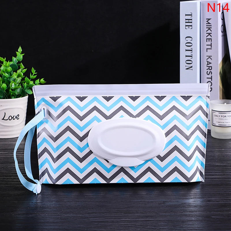 Portable Baby Wet Wipe Pouch | Reusable Refillable Holder