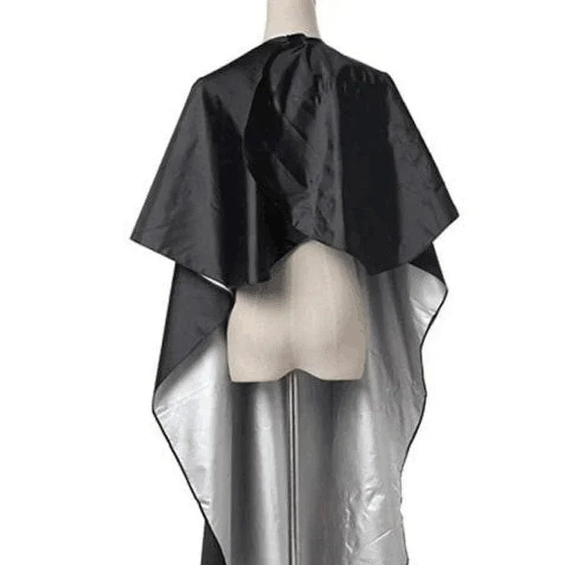 Waterproof Antistatic Haircut Cape | Barber Salon Gown Barber Haircut Cape Peaceful Pleasures Health and Wellness black