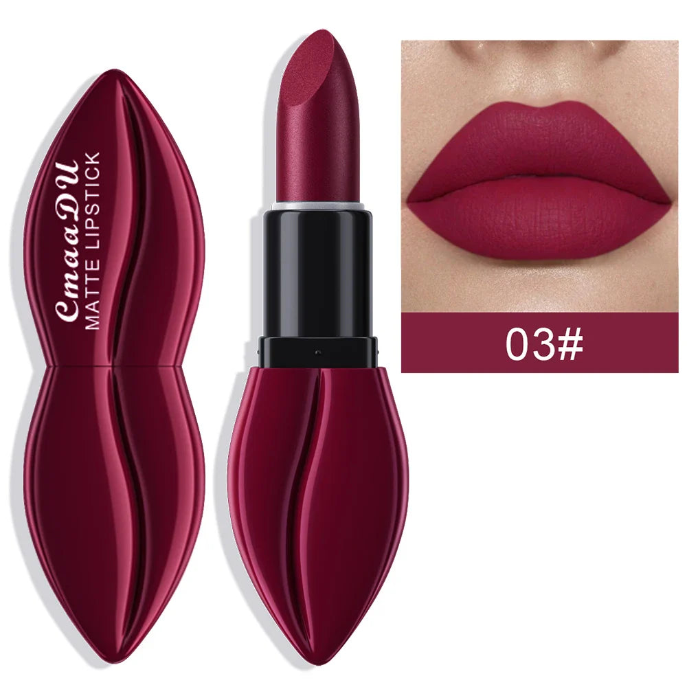 cmaadu Matte Lipstick – Velvet High Pigment Waterproof Lip Gloss