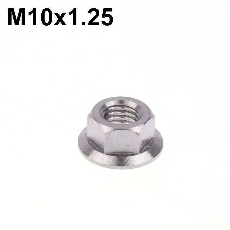 New 1PC Motorcycles Titanium Hex Flange Hexagon Nuts M5 M6 M8 M9 M10 M12 For Motorcycles And Motorbikes Peaceful Pleasures Health and Wellness A6