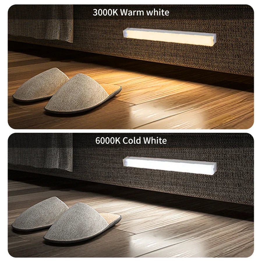USB Rechargeable PIR Motion Sensor LED Night Light – Cabinet Lamp