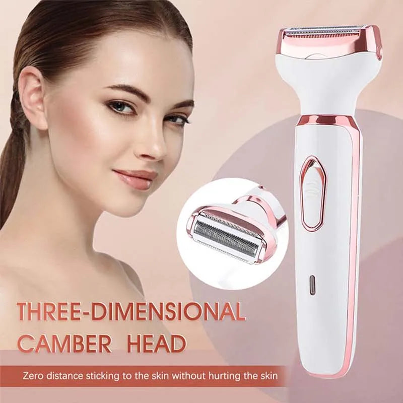4 In 1 Bikini Trimmer Body Epilator Painless Lady Electric Shaver Hair Remover Set Underarm Eyebrow Nose Hair Trimmer Peaceful Pleasures Health and Wellness