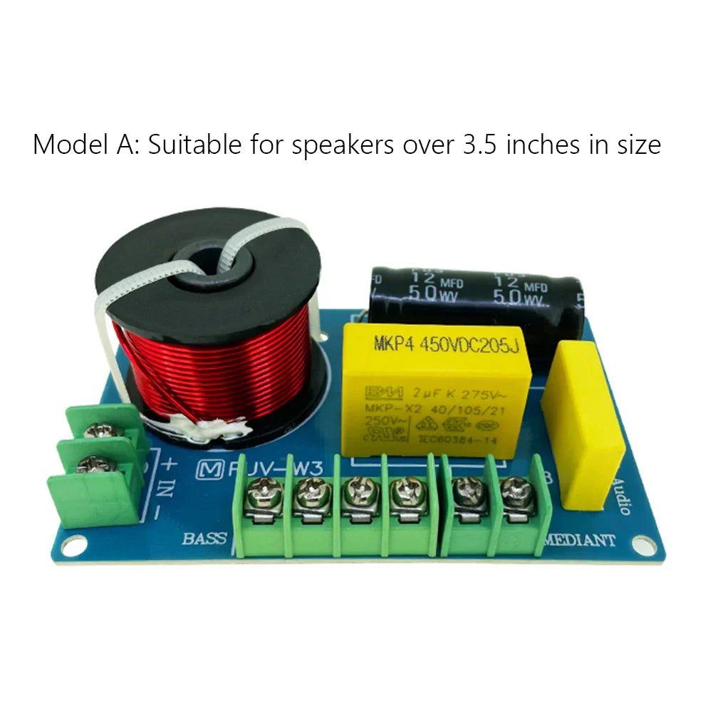 3-Way Hi-Fi Crossover Filter Module MKP 200W – 3.5–8" Speakers