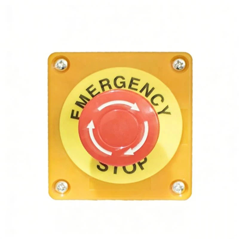 1Set 10A Emergency Stop Button Switch Box Waterproof Safety STOP Push Button With Rain Cover For Industrial Machine Peaceful Pleasures Health and Wellness