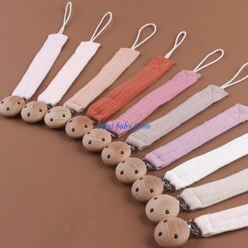 Baby Pacifier Clip Cotton Rope Teether Soother – 25 Colors