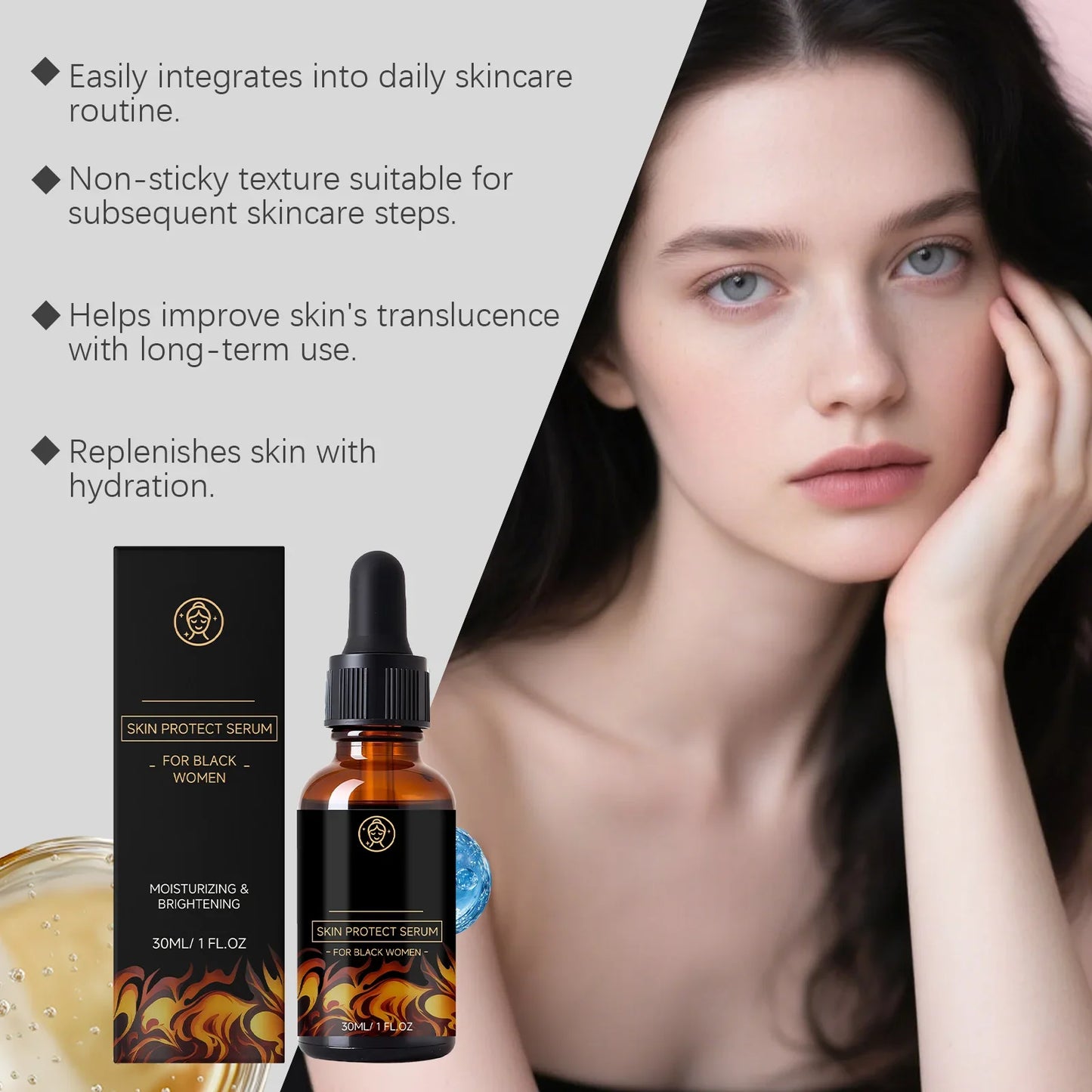 Facial Essence Serum – Hydrating, Brightening Daily Face Care