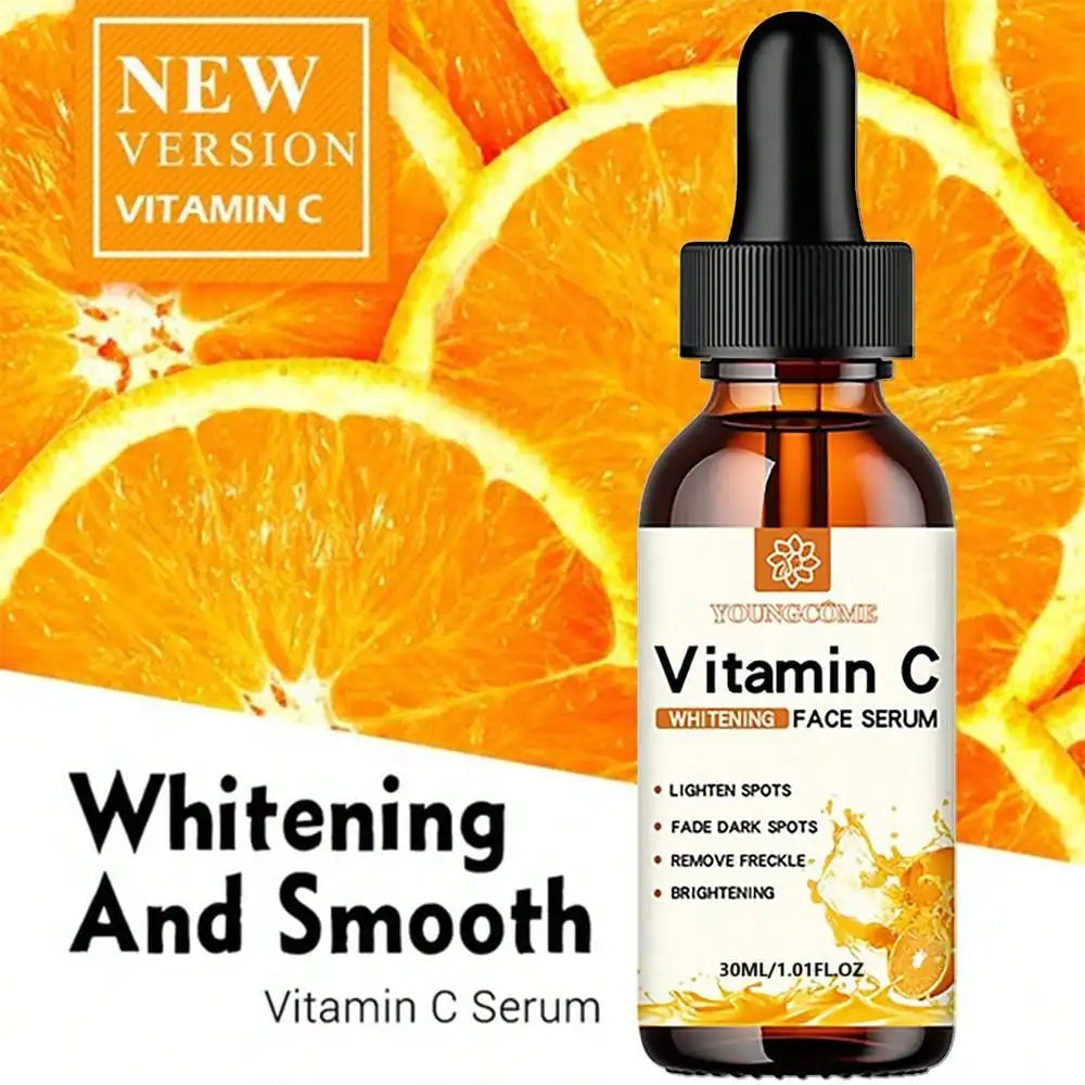 Vitamin C Facial Essence Contains Hyaluronic Acid Dark Spot Remover Moisturizing Repair Younger Essence Facial Skin Care 30ml Peaceful Pleasures Health and Wellness