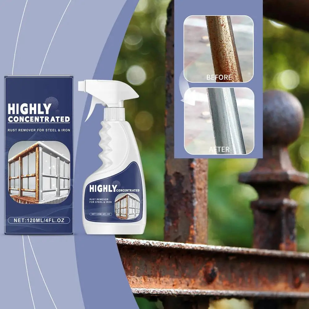 120ml Heavy-Duty Metal Rust Remover & Anti-Rust Spray
