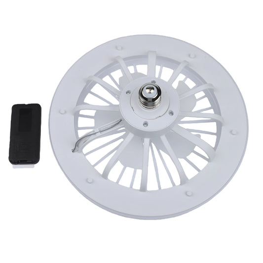 E27 Household Energy-saving Fan Bulb Living Room Remote Control Screw Peaceful Pleasures Health and Wellness