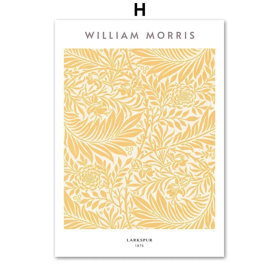 William Morris Botanical Canvas Wall Art | Fruit Floral Print