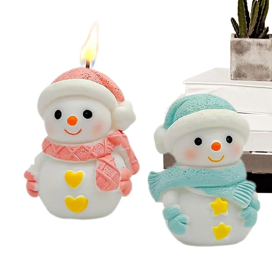 Christmas Molds For Resin Reusable Snowman 2 Pieces Craft Supplies Resin Casting Molds Christmas Decorations For Soap Plaster Peaceful Pleasures Health and Wellness China Mainland