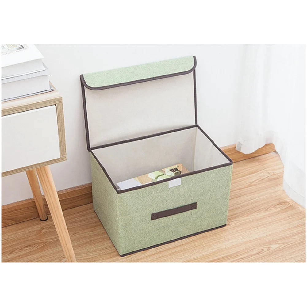 Home Fabric Storage Box Foldable Clothing Dustproof Organizing Large