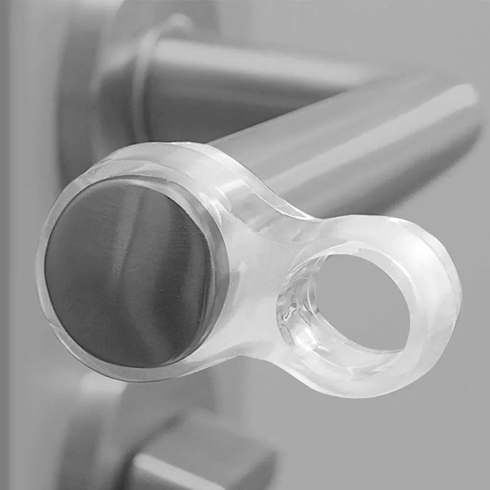 Stop Floor Door Stops Buffer No Drill Door Stopper Home Improvement Furniture Wall Safety Hardware Transparent Supplies Silicone Peaceful Pleasures Health and Wellness