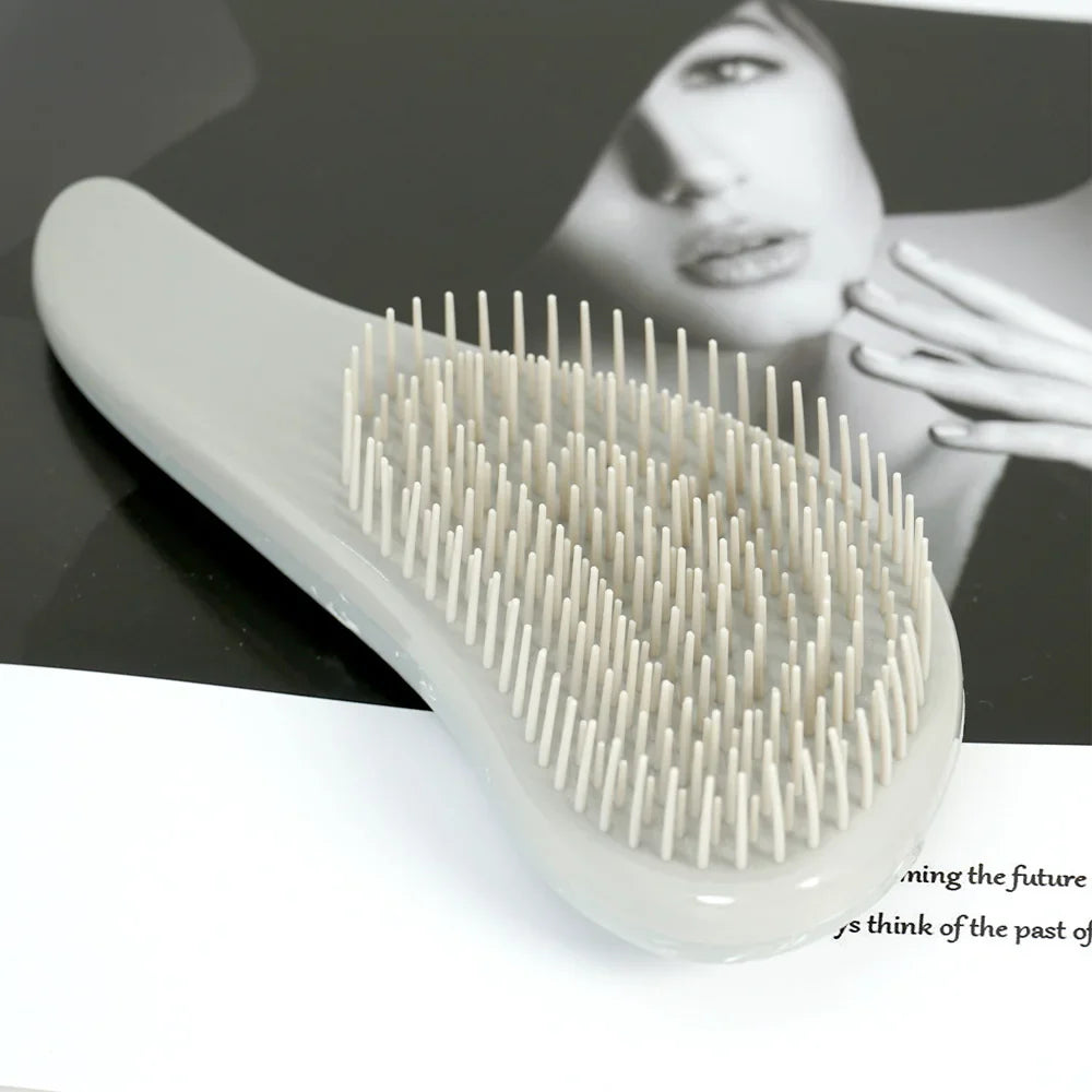 Marble Texture Hair Brush – Oval & Rectangular Detangling