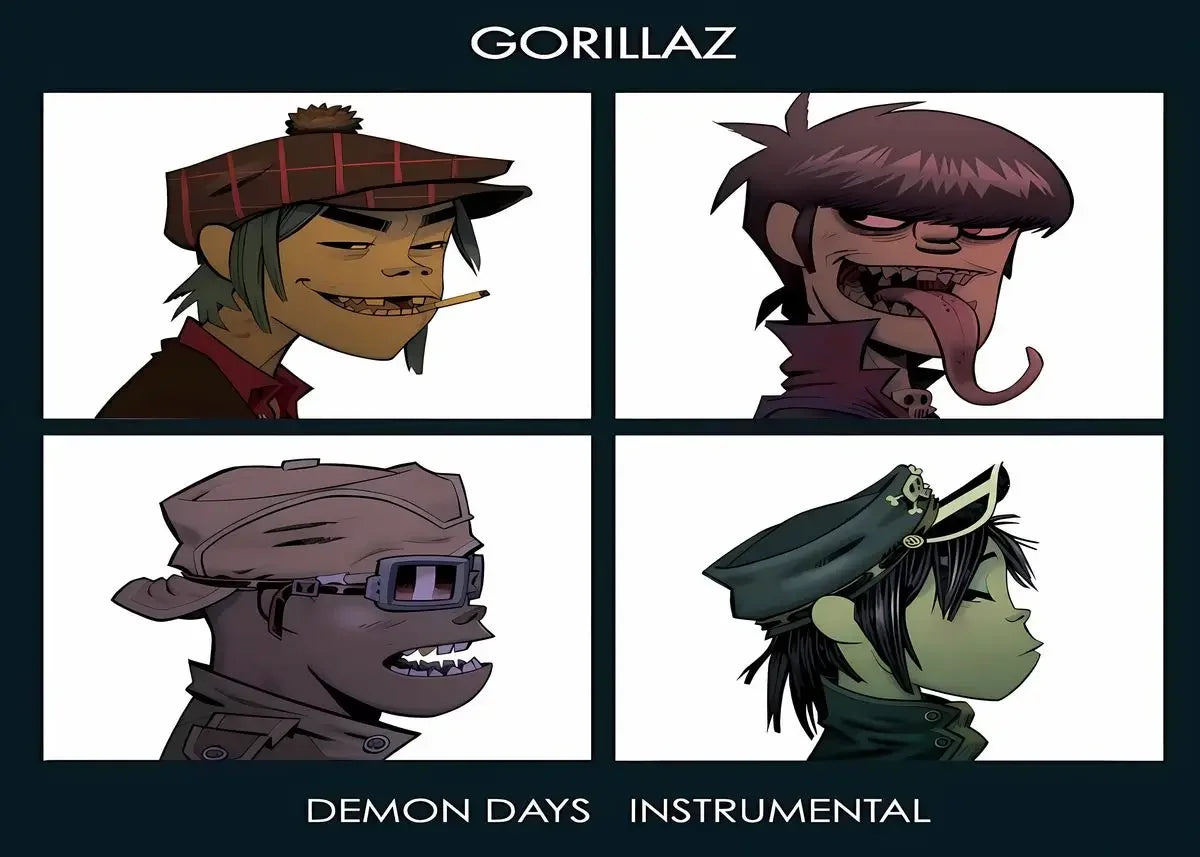 Gorillaz Canvas Wall Art Poster | Hip Hop Music Fan Decor
